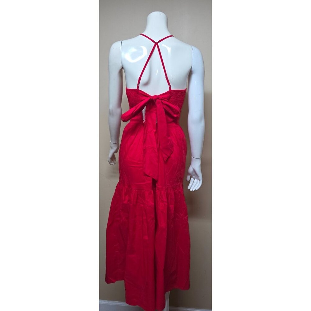 Evereve Fiesta Eloise Poplin Long Dress Size XS NEW , NO TAG